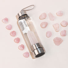Cargar imagen en el visor de la galería, Botella para Agua con Cuarzo Rosa