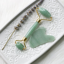 Cargar imagen en el visor de la galería, Set de Roller Facial y Gua Sha